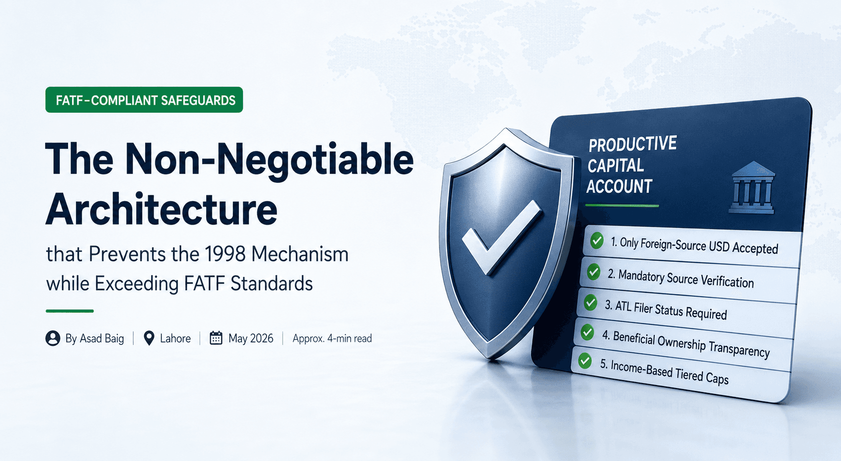 The non-negotiable architecture that prevents the 1998 mechanism while exceeding FATF standards