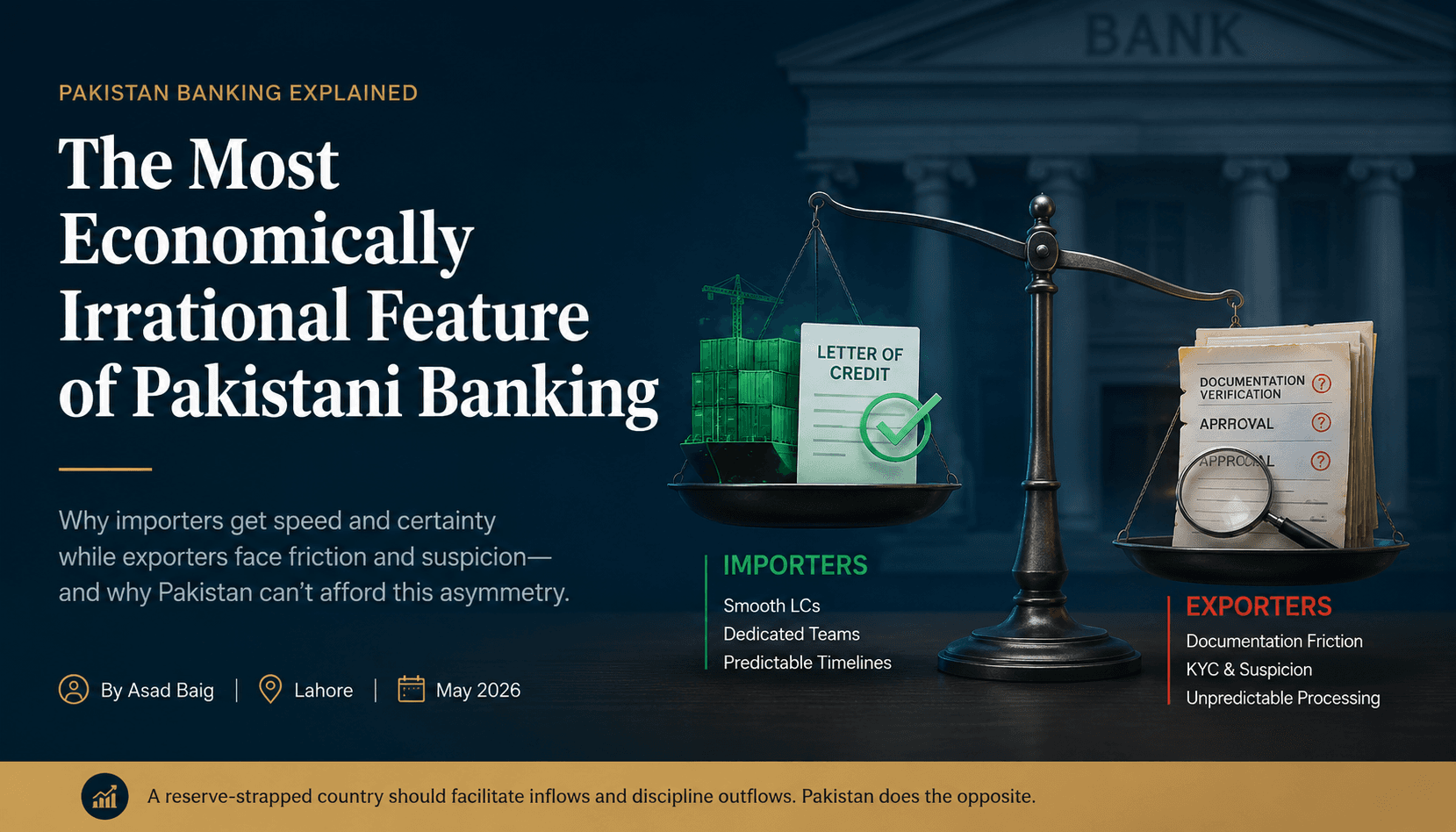 The most economically irrational feature of Pakistani banking, explained directly