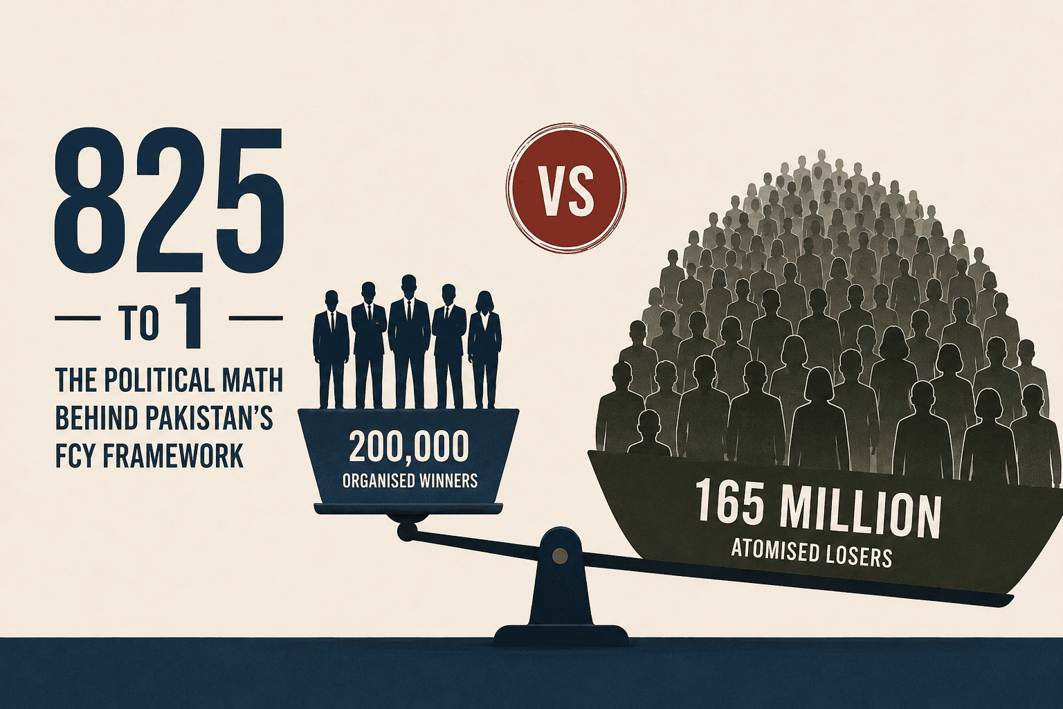200,000 organised winners against 165 million atomised potential reform beneficiaries