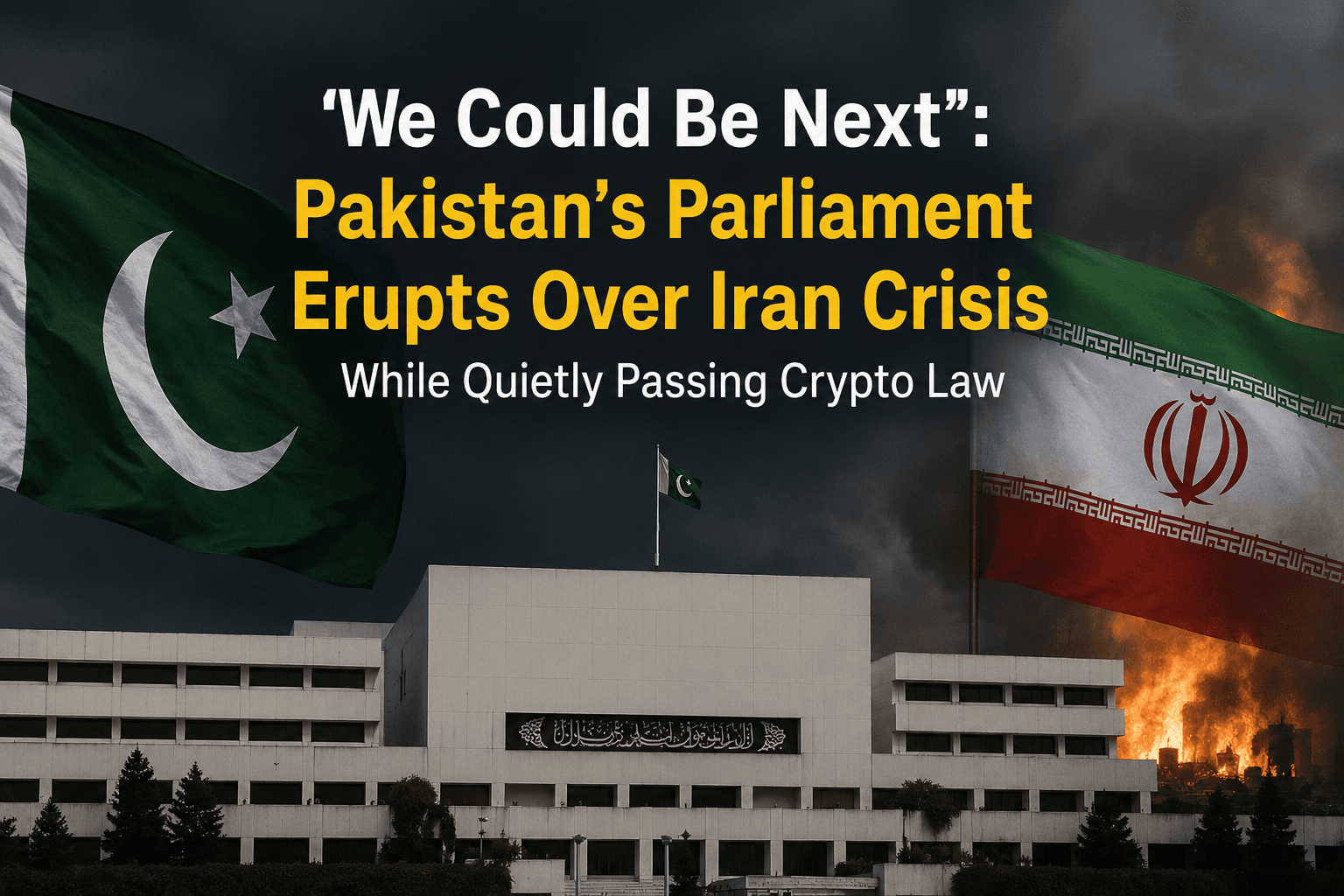 "We Could Be Next": Pakistan's Parliament Erupts Over Iran Crisis While Quietly Passing Crypto Law