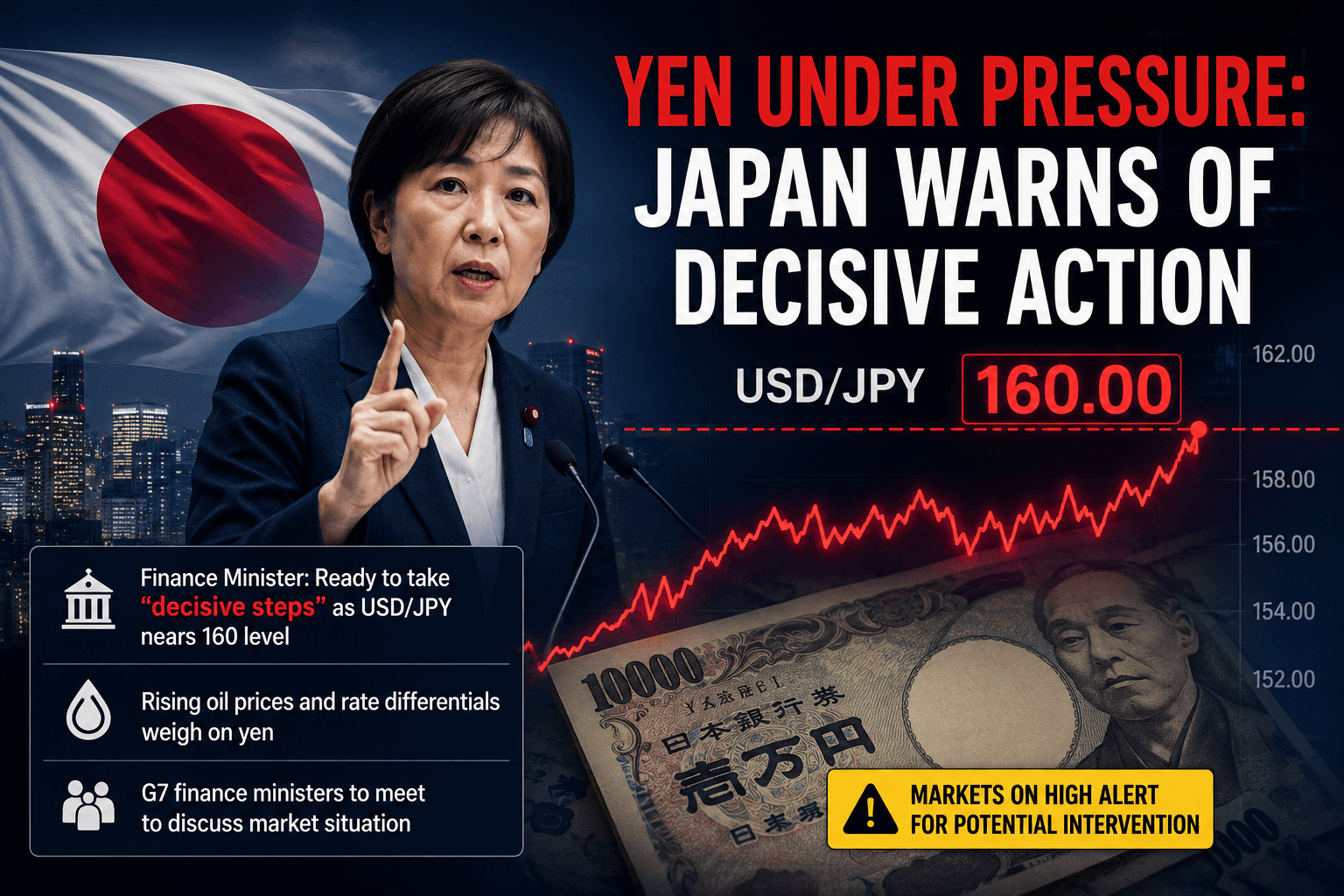 Yen Gains on Intervention Threat
