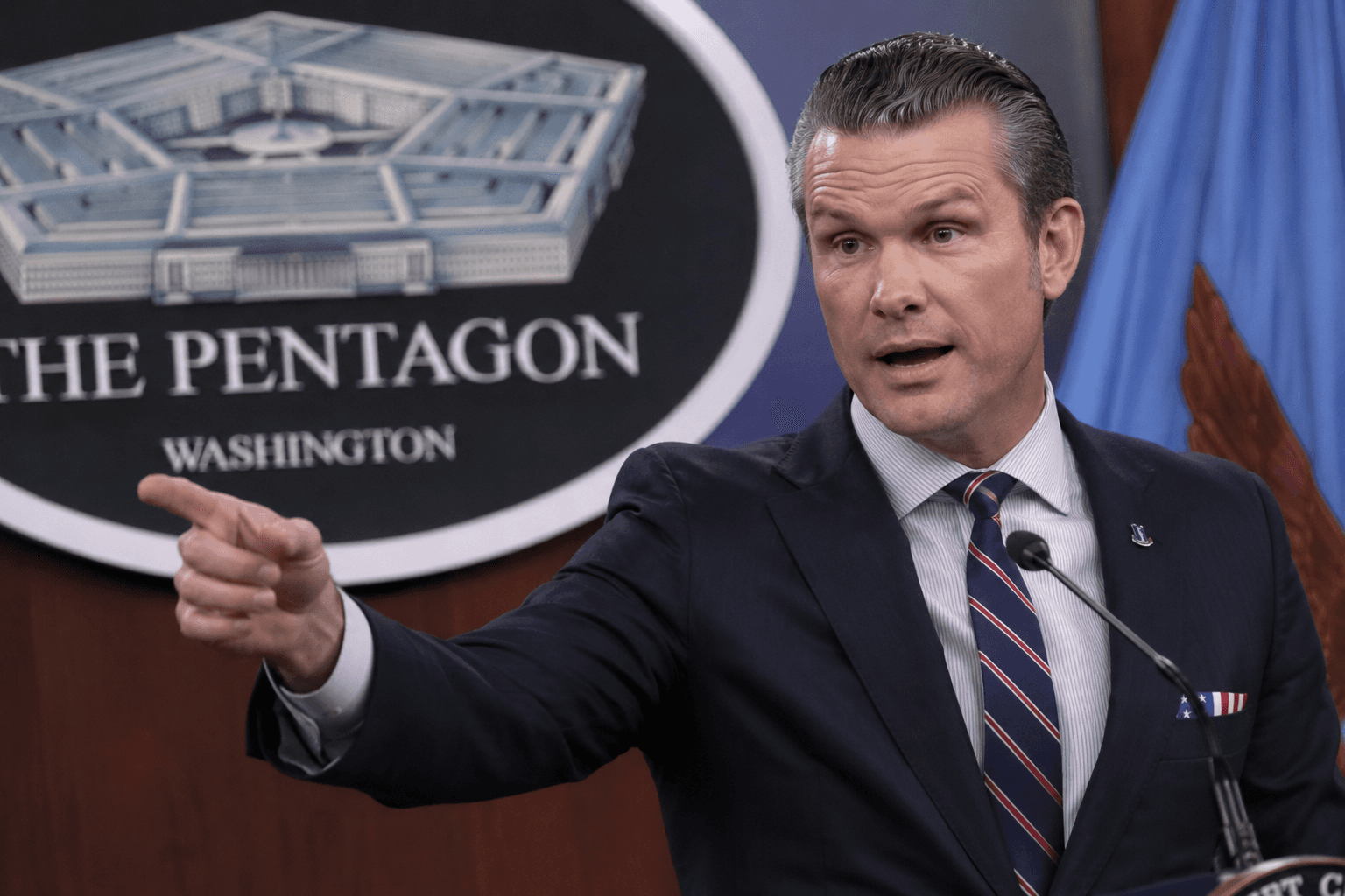 Tense Pentagon Briefing