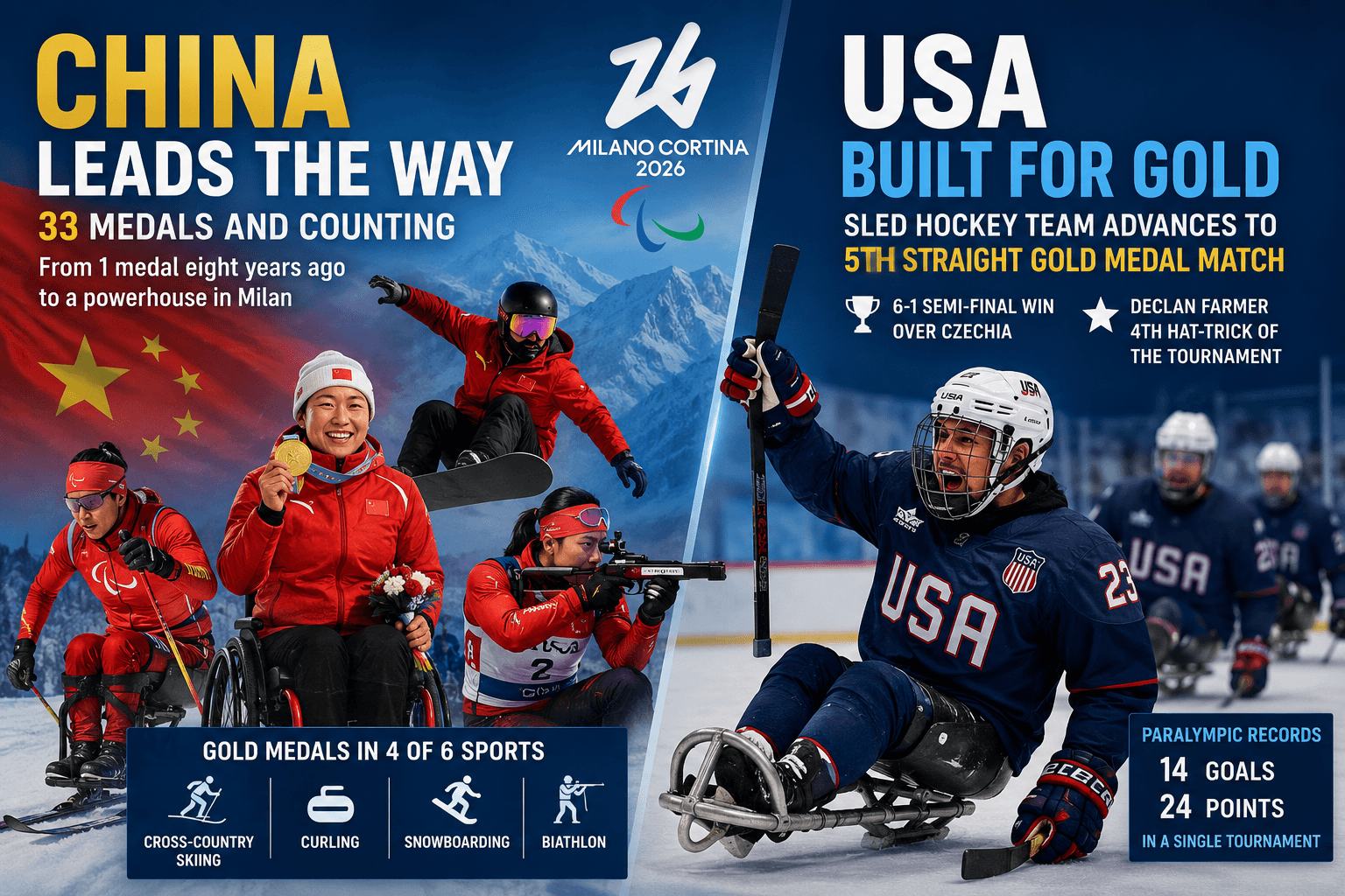 Two Paths to Paralympic Glory