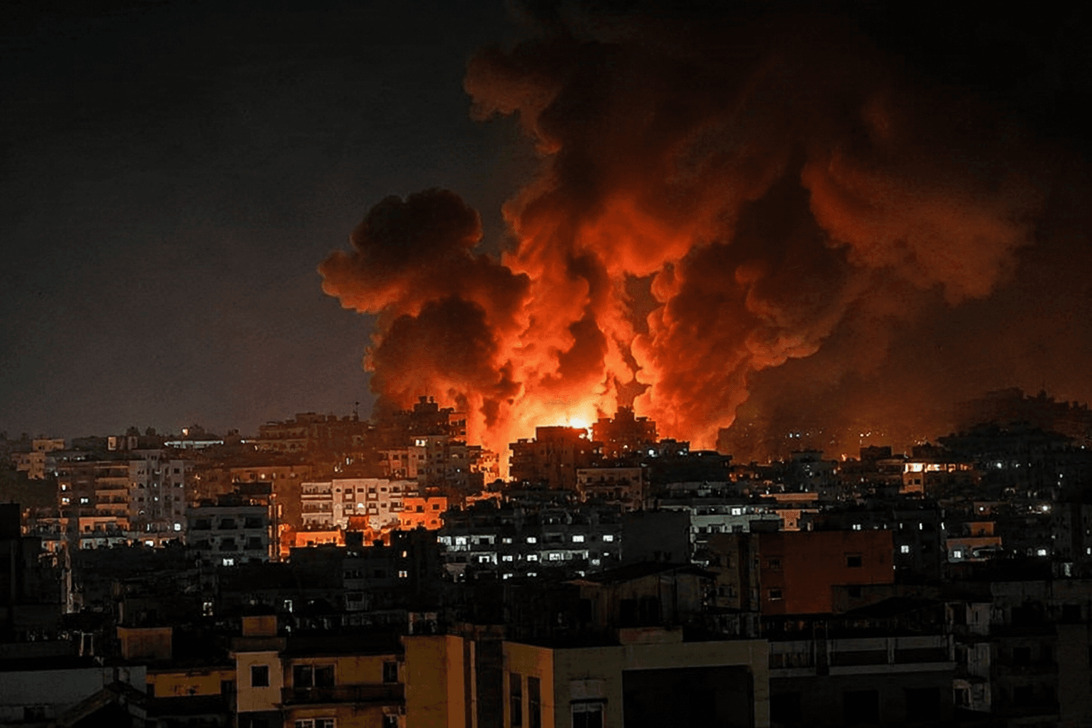Civilians Flee Beirut Strikes