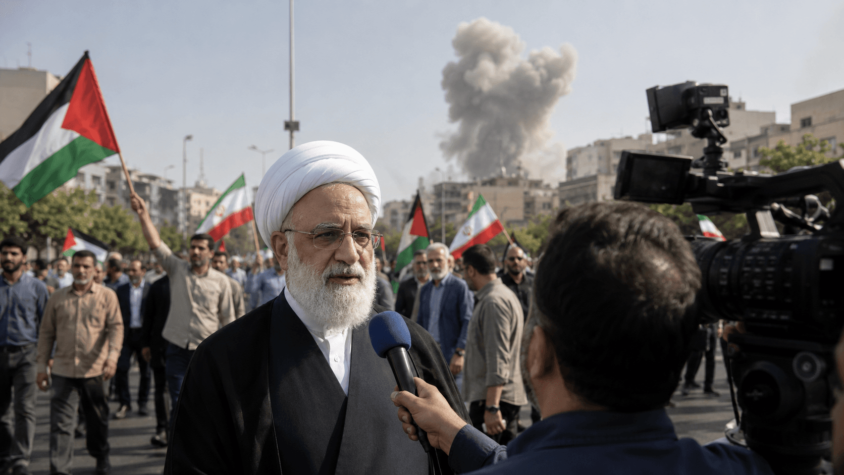 Tehran Struck During Live TV Interview