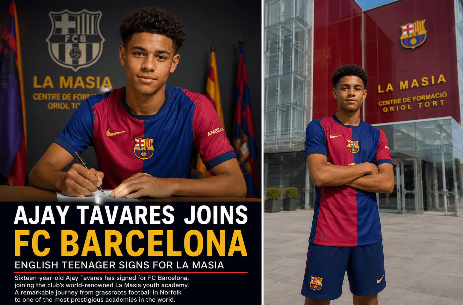 English Teenager Joins La Masia