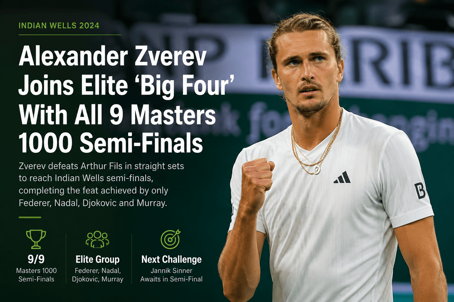 Zverev's Historic Milestone