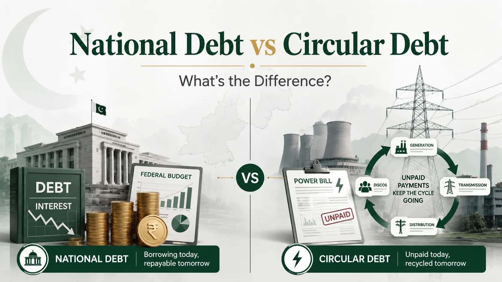 National Debt vs Circular Debt: What's the Difference?